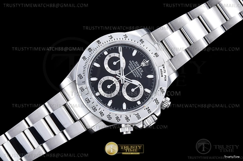 0113 Compact ROLDYT0441B – Daytona 116520 904L SS SS Blk Stk QF SH 955